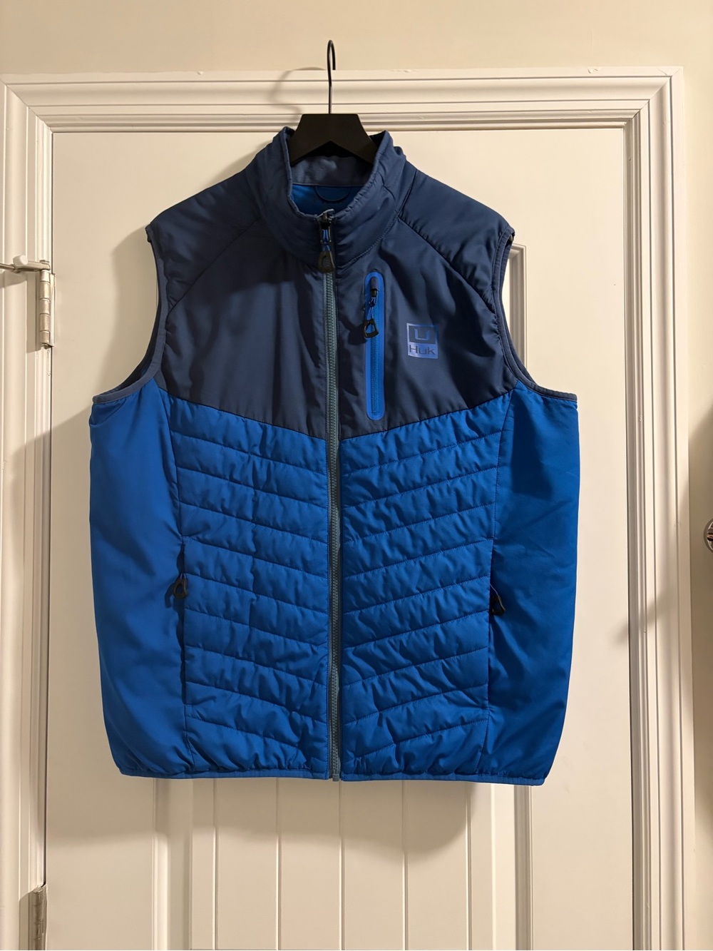 Huk Two-Tone Blue Quilted Men's Vest